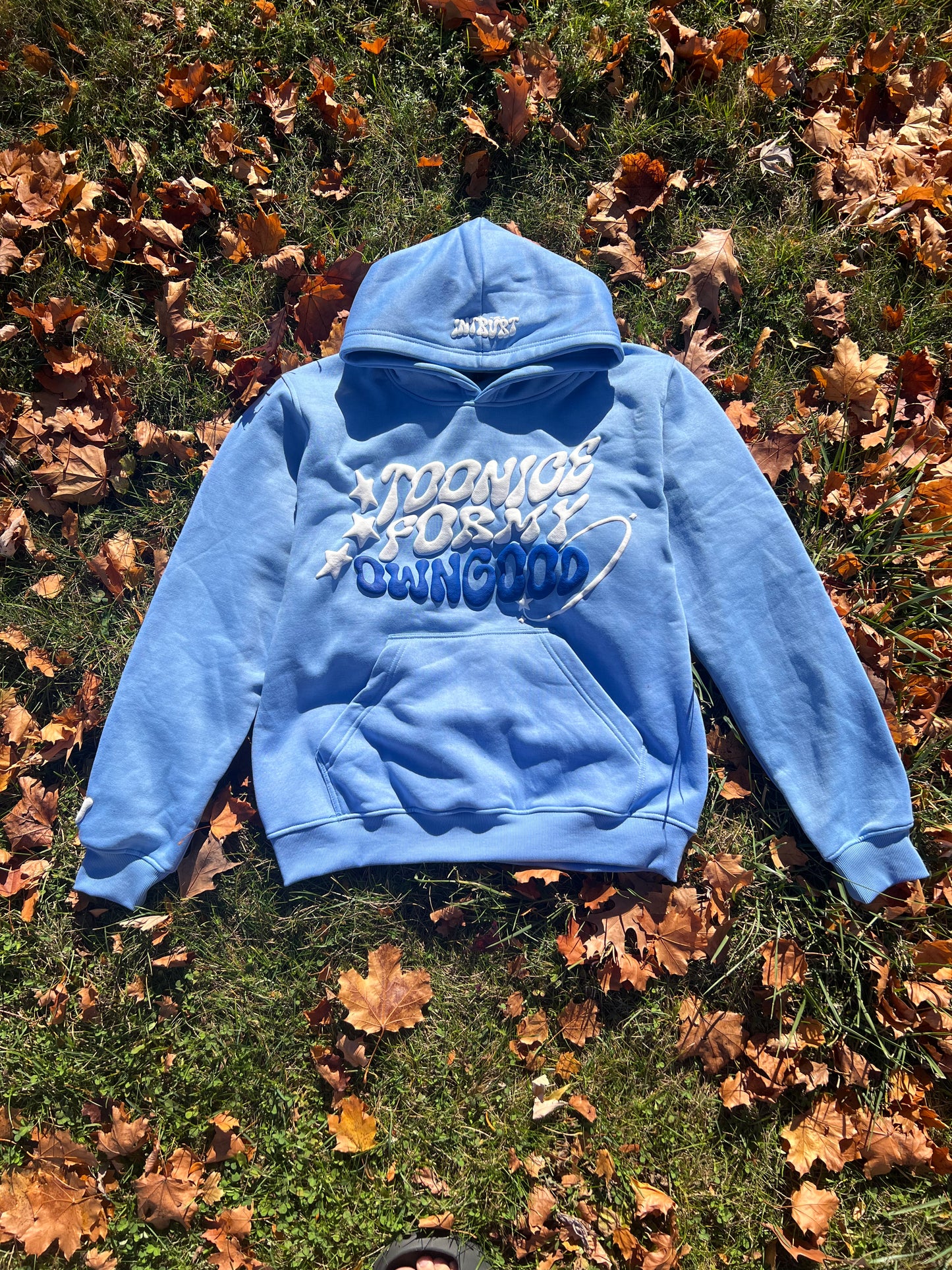 Too Nice For My Own Good Hoodie - Blue