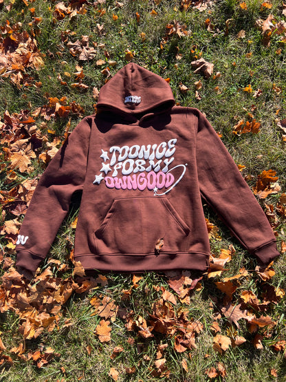 Too Nice For My Own Good Hoodie - Brown