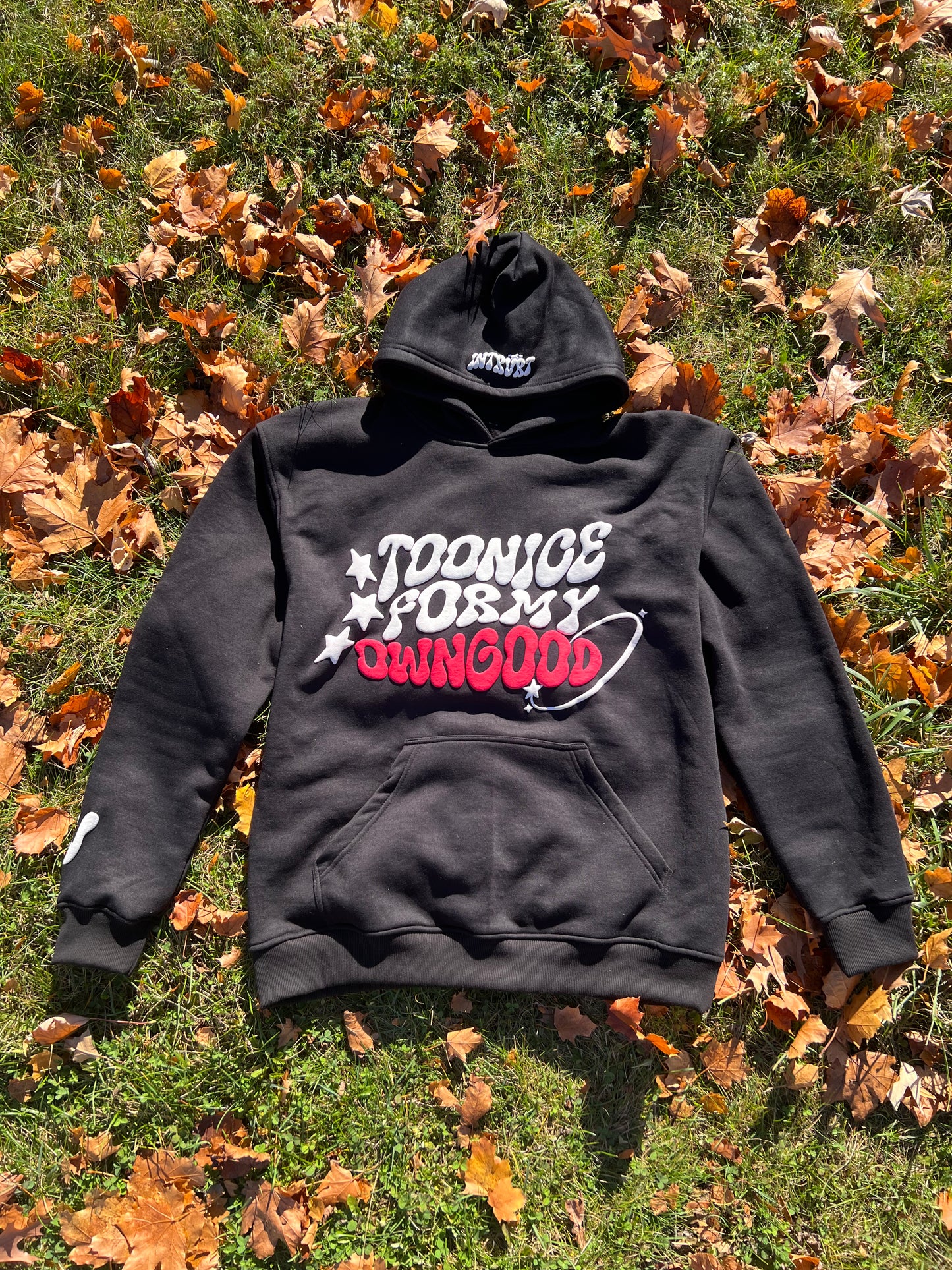 Too Nice For My Own Good Hoodie - Black